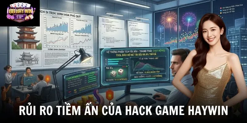 Rủi ro tiềm ẩn của hack game Haywin