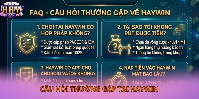 Giải đáp các thắc mắc phổ biến của Haywin về pháp lý, hoạt động